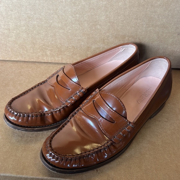 J. Crew Shoes - J.crew Winona penny loafers in spazzolato leather BA190 worn